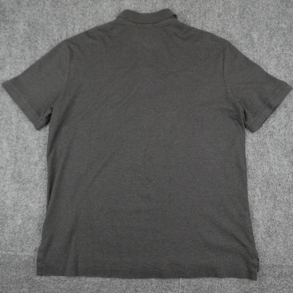 Polo Ralph Lauren Polo Shirt Mens Medium Dark Grey Classic Fit Short Sleeve Pony